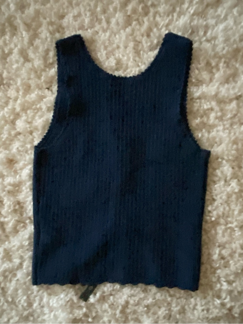 Polo by Ralph Lauren Navy Ribbed Tank with Multicolor Ribbon Bows - Picture 4 of 5